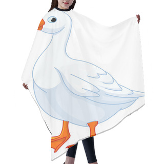 Personality  White Domestic Goose Hair Cutting Cape