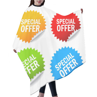 Personality  Vector Special Offer Labels Hair Cutting Cape