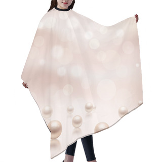 Personality  Luxury Pearls Background Hair Cutting Cape