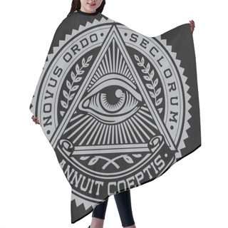 Personality  All Seeing Eye Vector Hair Cutting Cape