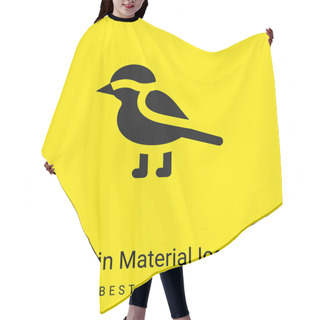 Personality  Bird Minimal Bright Yellow Material Icon Hair Cutting Cape