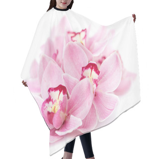 Personality  Pink Orchid Flowers Isolated Hair Cutting Cape