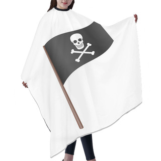 Personality  Pirate Flag Icon Hair Cutting Cape