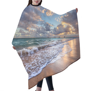 Personality  Inspiring And Dynamic Ocean Bay Sunrise Hair Cutting Cape