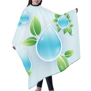 Personality  Eco Drops Of Water Hair Cutting Cape