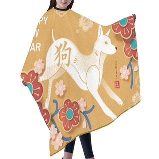 Personality  Chinese New Year Poster Hair Cutting Cape