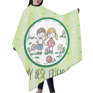 Personality  My Best Friend Hair Cutting Cape