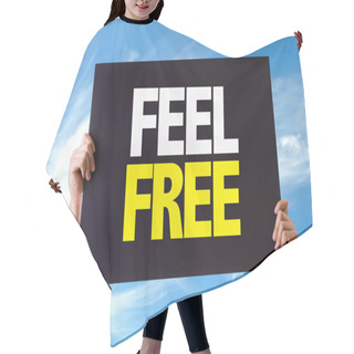Personality  Feel Free Card Hair Cutting Cape
