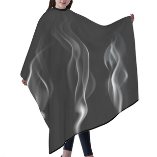 Personality  Realistic Smoke Illustration Hair Cutting Cape