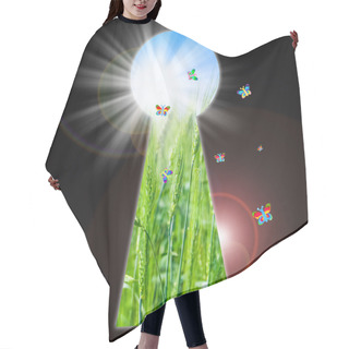 Personality  Keyhole - The Door To Another Dimension. Hair Cutting Cape