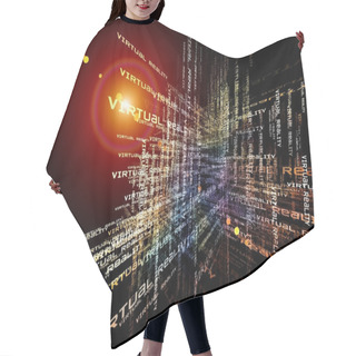 Personality  Virtual Reality Abstract Hair Cutting Cape