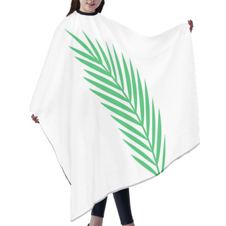 Personality  Palm Branch Illustration On White Background Hair Cutting Cape