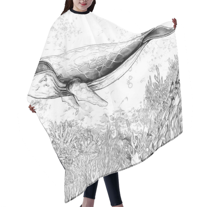 Personality  Coral Reef - Illustration For The Children Hair Cutting Cape