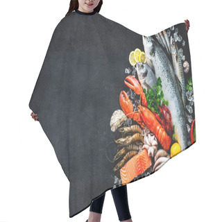 Personality  Fresh Fish And Seafood Hair Cutting Cape