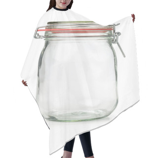 Personality  Empty Canning Jar On A White Background Hair Cutting Cape