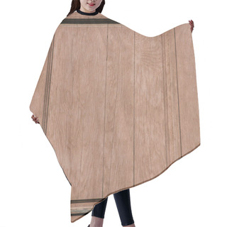 Personality  Full Frame Image Of Rustic Wooden Door Background Hair Cutting Cape