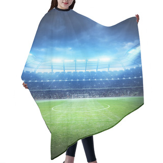 Personality  Soccer Stadium Background Hair Cutting Cape