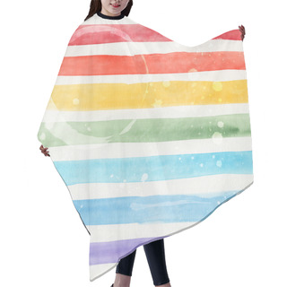 Personality  Watercolor Striped Background Hair Cutting Cape