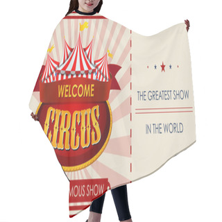 Personality  Circus, Fun Fair, Amusement Park Theme Template Hair Cutting Cape