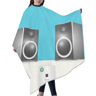 Personality  Vector Audio System, Music Center Hair Cutting Cape