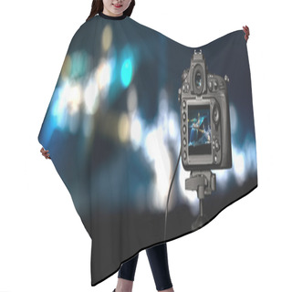 Personality  Digital Camera The Night View Hair Cutting Cape