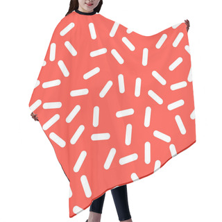 Personality  Retro Seamless Pattern In Memphis Style Design Hair Cutting Cape
