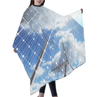 Personality  Green Energy Background Hair Cutting Cape