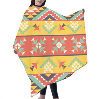 Personality  Colorful Aztec Pattern Hair Cutting Cape