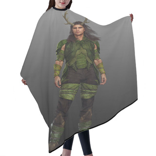 Personality  Fantasy Forest Guardian Druid Hair Cutting Cape