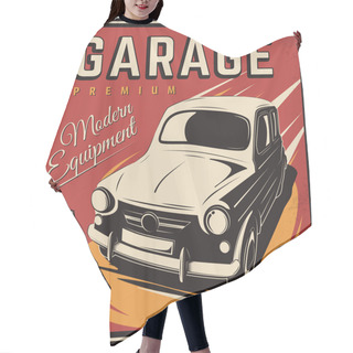 Personality  Vintage Poster, Auto Repair. Hair Cutting Cape