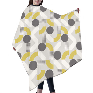 Personality  Vector Seamless Abstract Geometric Modern Style Pattern. Hair Cutting Cape