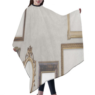 Personality  Old Vintage Golden Frames Collection Hair Cutting Cape