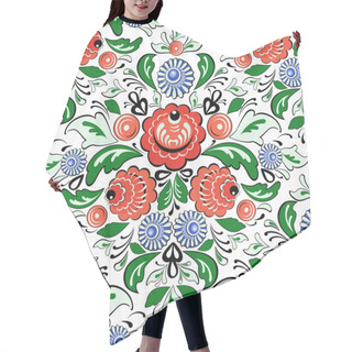 Personality  Vector Folk Painting Seamless 2 Hair Cutting Cape