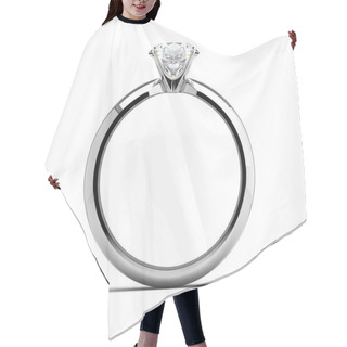 Personality  Single Diamond Ring Hair Cutting Cape