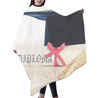 Personality  Graduation Cap With Degree Hair Cutting Cape