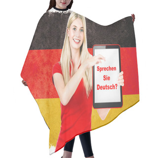 Personality  German Language Learning Concept Hair Cutting Cape