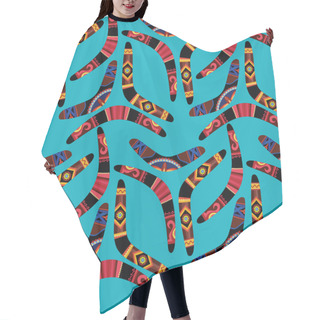 Personality  Boomerang Seamless Pattern Hair Cutting Cape