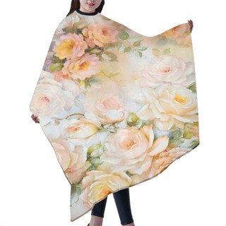 Personality  Floral Paper Floral Paper Hair Cutting Cape