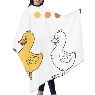 Personality  Coloring Book (goose, Chick) Hair Cutting Cape