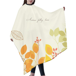 Personality  Autumn Falling Leaves Hair Cutting Cape