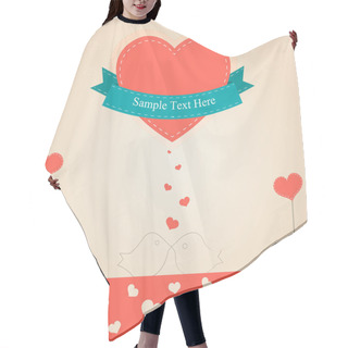 Personality  Valentine Day Vector. Vector Illustration. Hair Cutting Cape