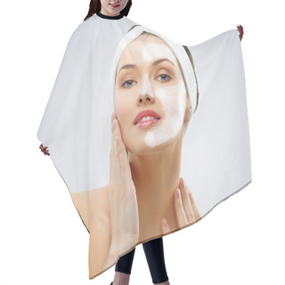 Personality  Cosmetic Mask Hair Cutting Cape