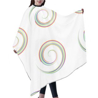 Personality  Seamless Background, Spiral Hair Cutting Cape