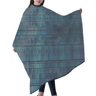 Personality  Dark Blue Background Hair Cutting Cape