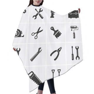 Personality  Tools Icons Hair Cutting Cape