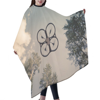 Personality  Vintage Drone Shot Hair Cutting Cape