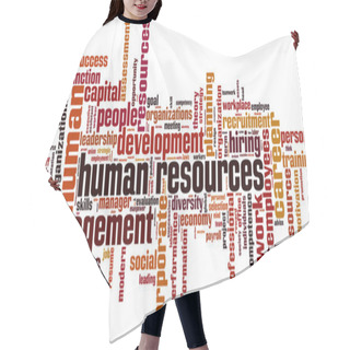 Personality  Human Resources Word Cloud Hair Cutting Cape