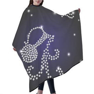 Personality  Zodiac Aquarius Is The Starry Sky Hair Cutting Cape