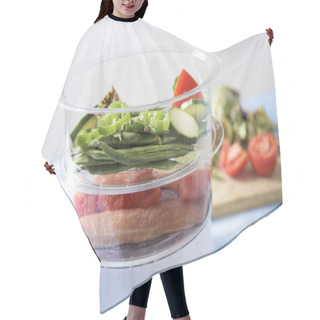 Personality  Raw Food In A Steam Cooker Hair Cutting Cape