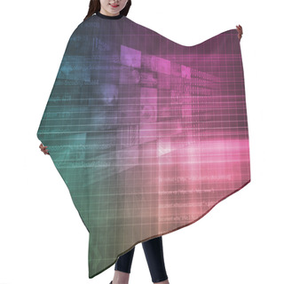 Personality  Web Engineering Concept Background Hair Cutting Cape